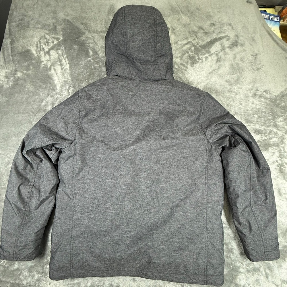 American Eagle Performance Outerwear Men's Large Full Zip Snap Heather Gray Coat - Picture 9 of 14
